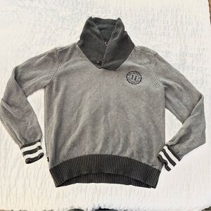 Tommy Hilfiger Logo Soccer Sweater Gray